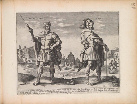 King Artaxerxes I and King Darius II, anonymous, 1643 Canvas Print