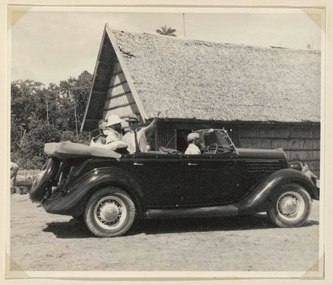 Car with invited guests, anonymous, 1935 Canvas Print