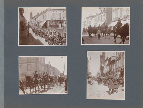 Entry of soldiers, possibly in Toulouse, anonymous, 1902 Canvas Print