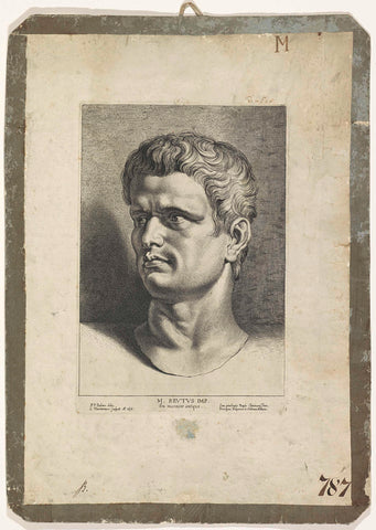 Bust of Marcus Junius Brutus, Lucas Vorsterman, 1638 Canvas Print