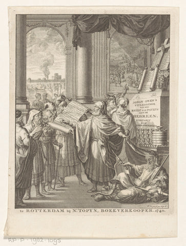 Paulus reveals Moses, François van Bleyswijck, 1740 Canvas Print