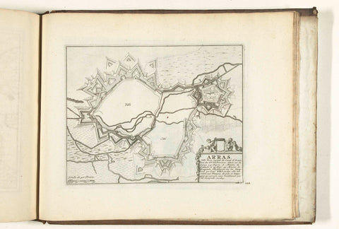 Map of Arras, 1726, anonymous, 1726 Canvas Print