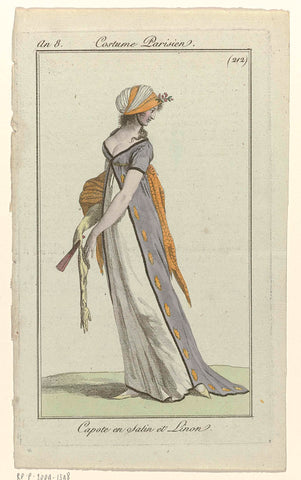 Journal des Dames et des Modes: Ladies' Fashion, anonymous, 1800 Canvas Print