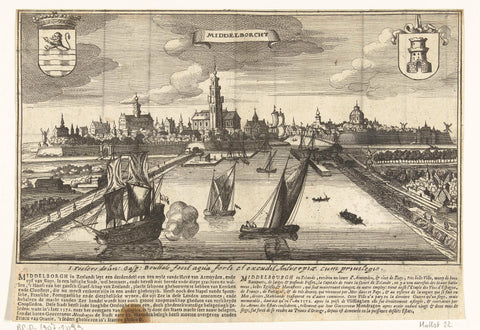 View of Middelburg, Gaspar Bouttats, 1679 Canvas Print