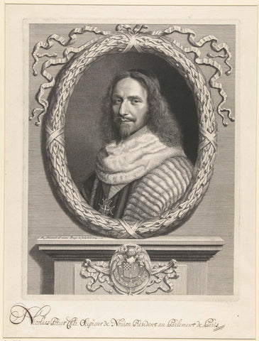 Portret van Nicolas Potier de Novion, Robert Nanteuil, 1664 Canvas Print