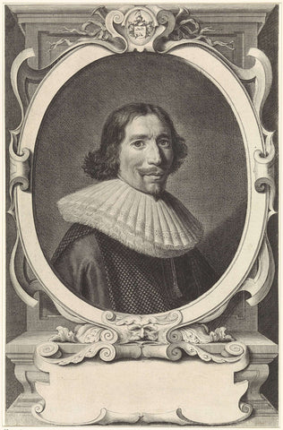 Portrait of Hendrik Meurs, Theodor Matham, 1639- 1676 Canvas Print