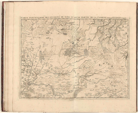 Map of the province of Antwerp, 1706, Jacobus Harrewijn (attributed to), 1706 Canvas Print