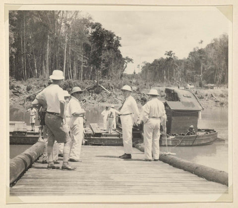 Invited guests waiting for the boat, anonymous, 1935 Canvas Print