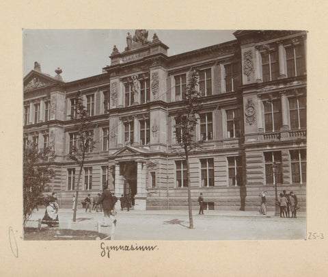 Barlaeus Gymnasium in Amsterdam, Hendrik Herman van den Berg, in or after 1890 - in or before 1894 Canvas Print