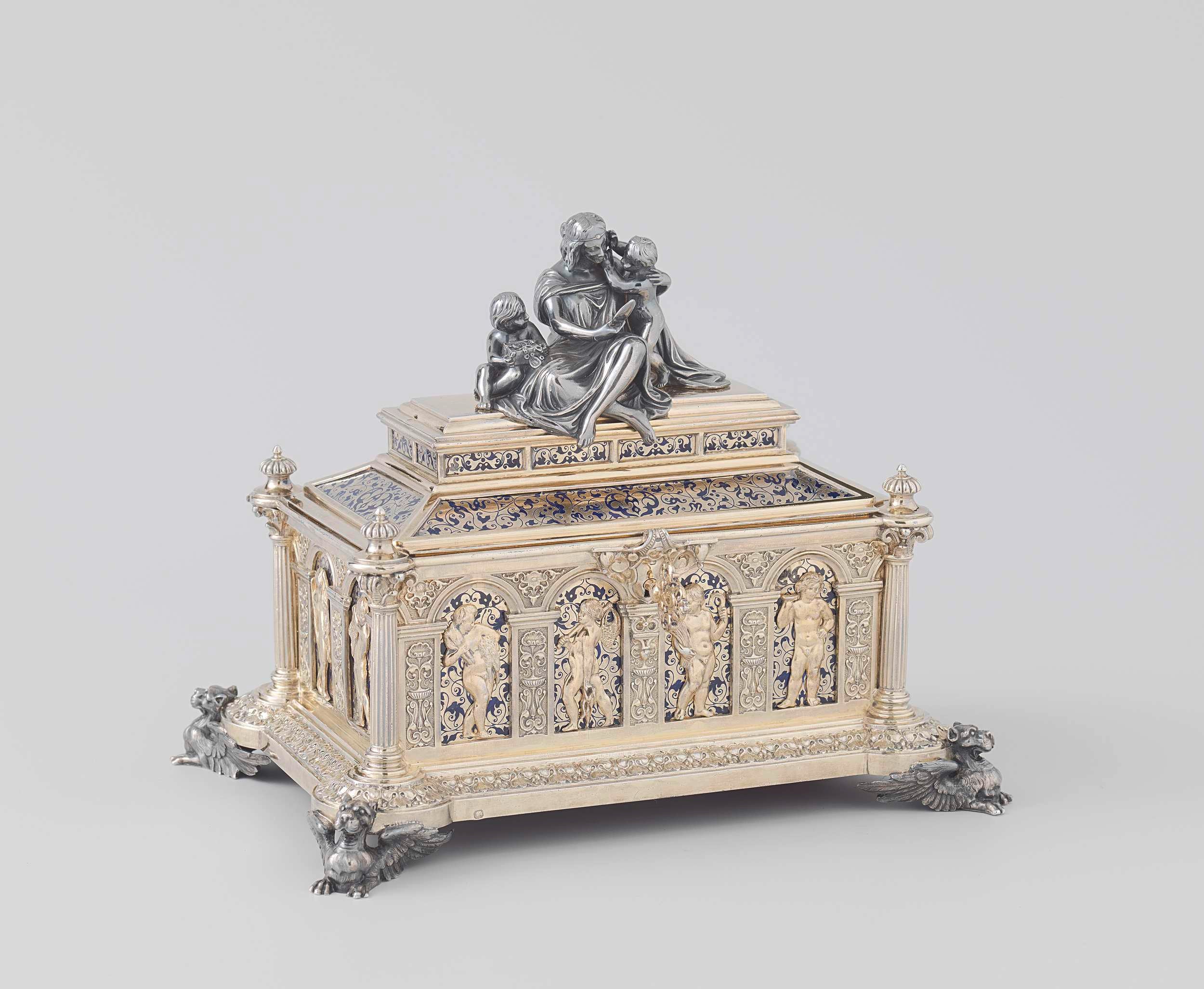 Jewellery casket, Jean Valentin Morel, c. 1842 | CanvasPrints.com