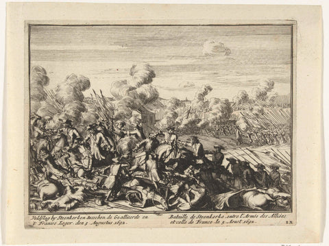 Battle of Steenkerke, 1692, anonymous, 1695 Canvas Print