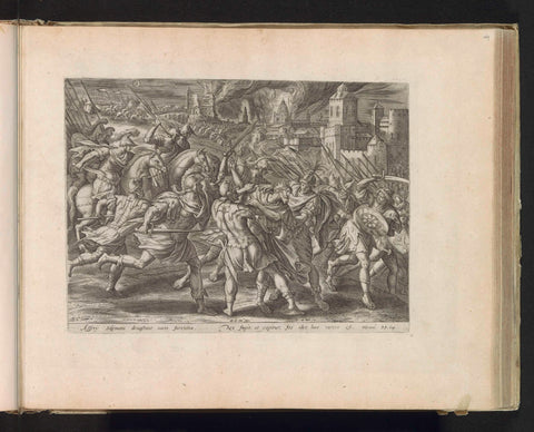 Capture of King Sedekia, Antonie Wierix (II), 1585 Canvas Print