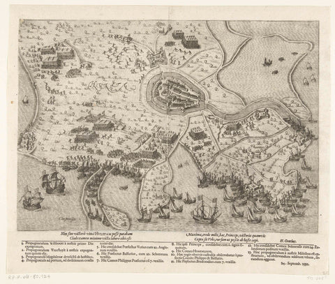 Siege and intake of Hulst door Maurits, 1591, Pieter Bast (attributed to), 1600 - 1601 Canvas Print