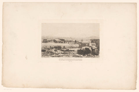 View of a bastion at the entrance of Versailles, Maxime François Antoine Lalanne, 1871 Canvas Print