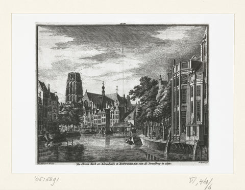 Two faces on Leerdam, Hendrik Spilman, 1757 Canvas Print