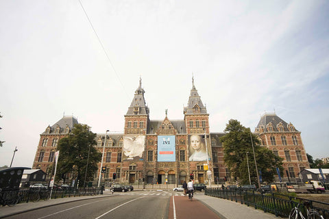 North façade with the Museum Bridge and the Stadhouderskade in the foreground, 2007 Canvas Print