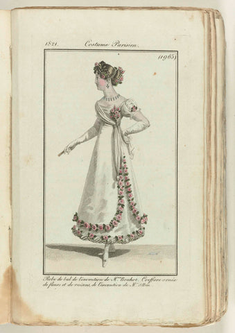 Journal des Dames et des Modes 1821, Costume Parisien (1965), anonymous, 1821 Canvas Print