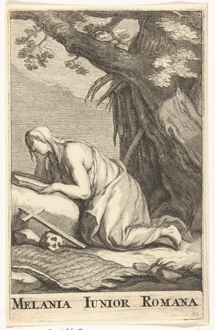 Heilige Melania de Jongere, Frederick Bloemaert, after 1636 - c. 1670 Canvas Print