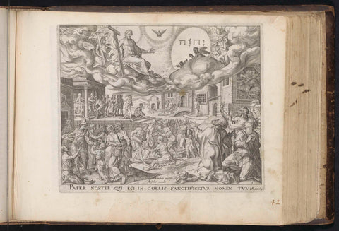 Our Father in Heaven, Let Your Name Be Sanctified, John Wierix, 1646 Canvas Print