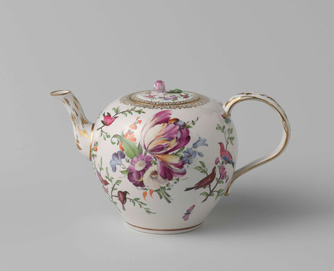 Teapot, Porseleinfabriek Den Haag, 1777 - 1790 Canvas Print