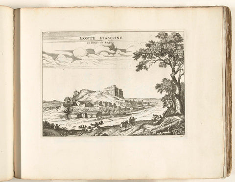 View of Montefiascone, c. 1702, anonymous, 1702 - 1703 Canvas Print