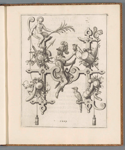 Letter H with Holofernes, Johann Theodor de Bry, 1595 Canvas Print