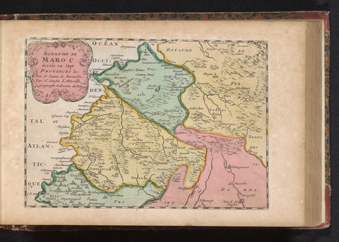 Map of Morocco, anonymous, 1735 Canvas Print