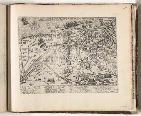 Map of Sluis and surroundings besieged by the Spaniards, 1621, Frans Hogenberg (workshop or), 1621 Canvas Print