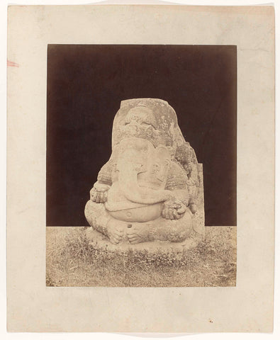 Statue of Ganesha, Herman Salzwedel, 1880 - 1888 Canvas Print