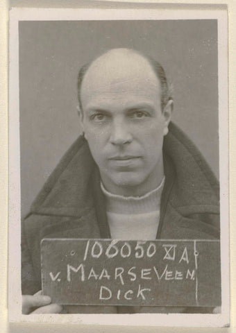 Pasfoto van fotograaf Dick van Maarseveen, anonymous, 1943 - 1945 Canvas Print