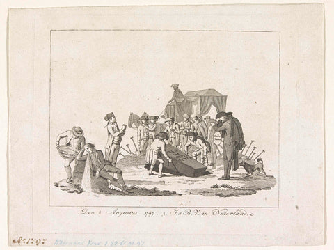 Funeral of the Plan of Constellation, 1797, anonymous, 1797 Canvas Print