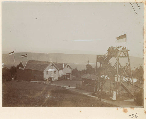 Gezicht op het 'Preussischer Gasthof', Inselsberg bij Brotterode in de Harz, Geldolph Adriaan Kessler, c. 1903 Canvas Print