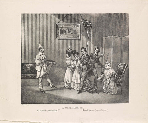 Fifth ordeal, 1828, anonymous, 1828 Canvas Print