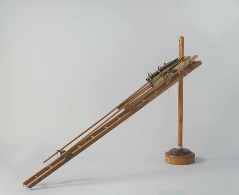 Model of Two Congreve Rockets with Launching Gear, Rijkswerf Rotterdam (attributed to), c. 1818 Canvas Print