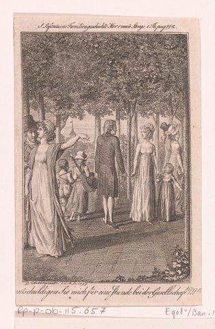 Hermann during the picnic in conversation with Emilie, Daniel Nikolaus Chodowiecki, 1799 Canvas Print