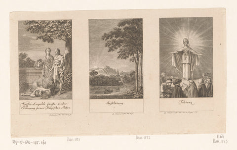 Three performances with events from the penultimate decade, Daniel Nikolaus Chodowiecki, 1791 Canvas Print