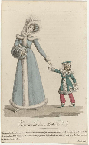 Observateur des Modes, February 1819, No. 18: Chapeau bordé (...), anonymous, 1819 Canvas Print