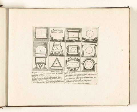 Second plate with figures in the fortification, 1726, anonymous, 1726 Canvas Print