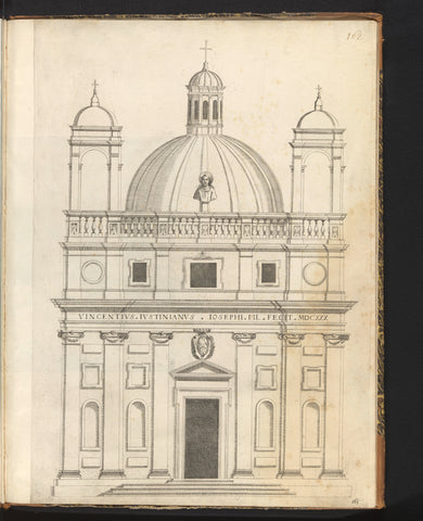 Kerk van San Vincenzo te Bassano Romano, Claude Mellan (workshop of), 1636 - 1647 Canvas Print