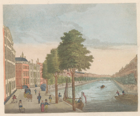 View of the Herengracht, c. 1810-1813, Evert Maaskamp, 1824 - 1825 Canvas Print