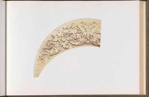 Plaster model for a vault decoration of the Pavillon Richelieu in the Palais du Louvre by Jules Lafrance, Édouard Denis Baldus, c. 1855 - c. 1857 Canvas Print