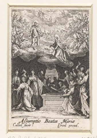 Assumption of Mary, Jacques Callot, 1633- 1634 Canvas Print