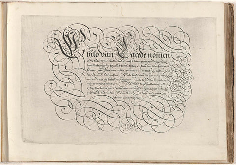 Schrijfvoorbeeld: Chilo van Lacedemonien (...), Simon Frisius, 1608 Canvas Print