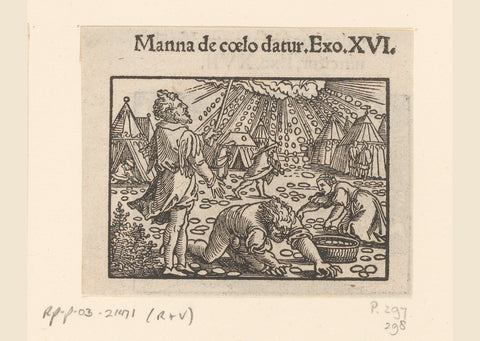 Mannaregen, anonymous, 1530 - 1533 Canvas Print