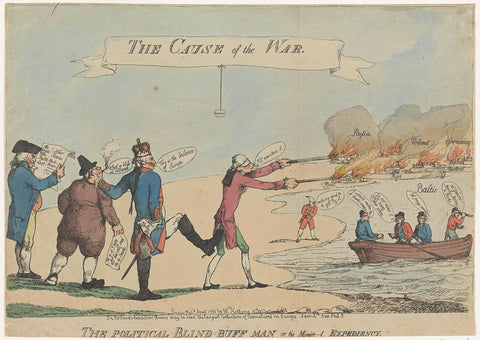 Cartoon on William Pitt, 1791, anonymous, 1791 Canvas Print