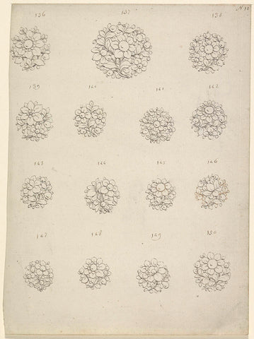 Ronde broches, anonymous, c. 1750 - c. 1780 Canvas Print