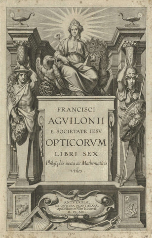 Title page for F. Aguilon, Opticorum libri sex, 1613, Theodoor Galle, 1613 Canvas Print