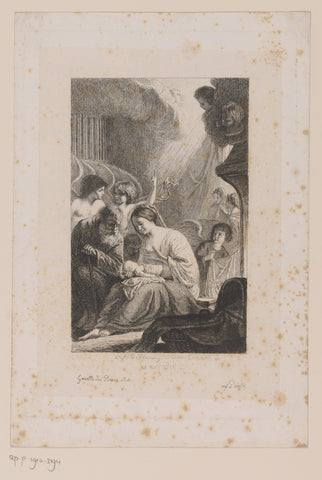 Birth of Christ, Léopold Flameng, 1860 Canvas Print