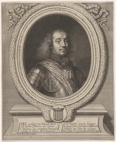 Portrait of Itel-Frédéric de Merode, Michel Natalis, 1620- 1668 Canvas Print