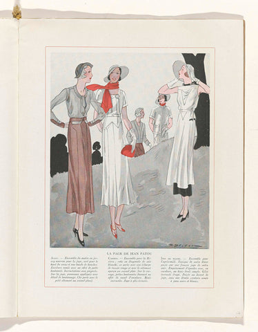 Art - Goût - Beauté, Feuillets de l' élégance féminine, March 1932, No. 139, 12th Year, p. 7, R. Drivon, 1932 Canvas Print